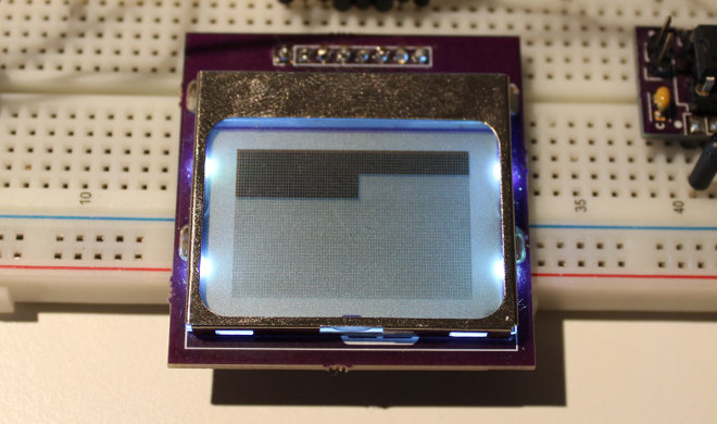 Nokia LCD showing 128 byte content