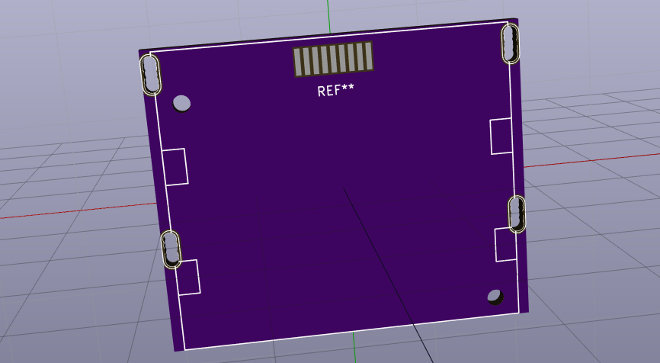 Nokia LCD KiCad component 3D view