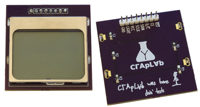 Nokia LCD breakout boards from OSH Park