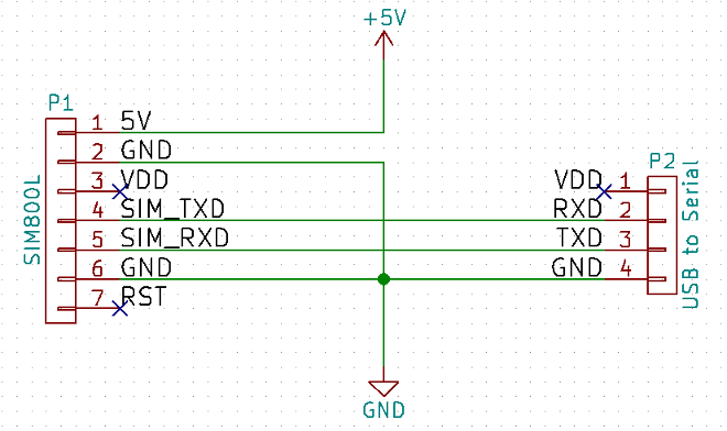 SIM800L connection schematic